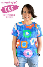 GOOD-TO-GO   The Good Tee in Retro Circus (Green)  sizes 10, 12, 14, 16, 18